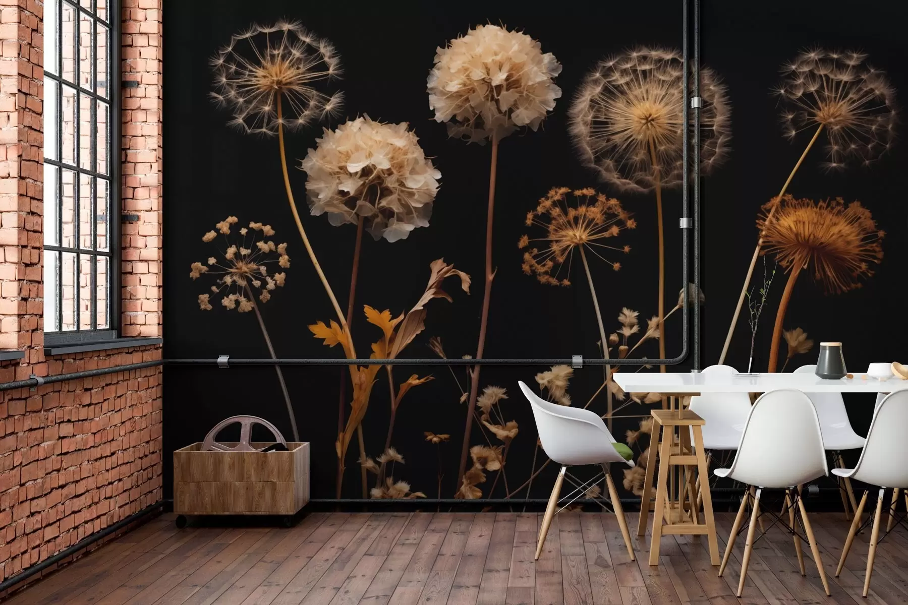 Fototapeta Mlecze na ciemnym tle w02251