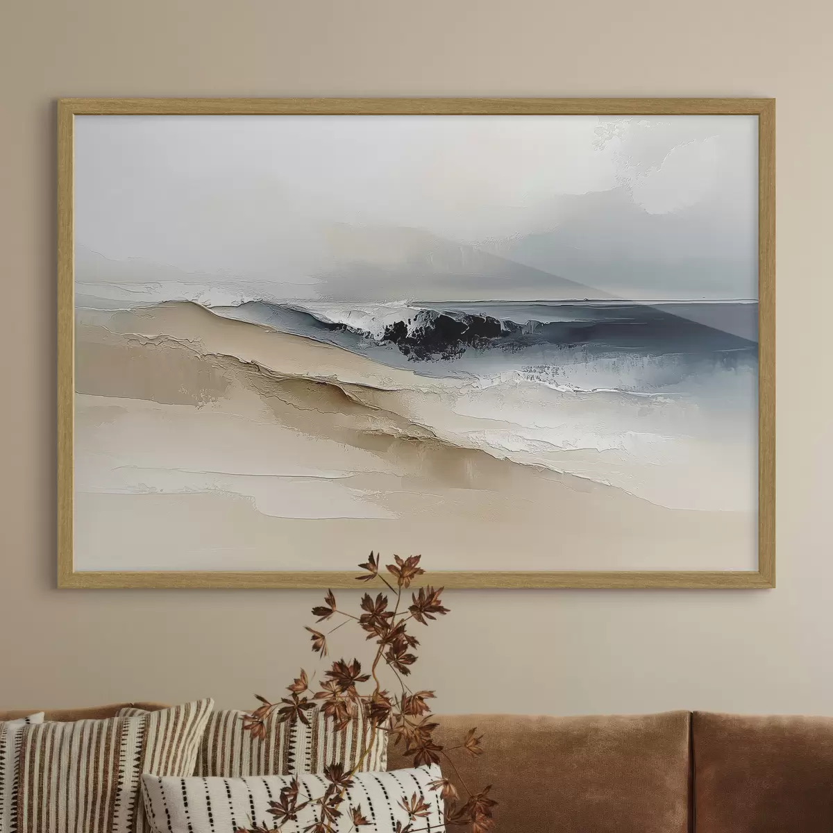 Plakat Streszczenie z falą oceanu f41654