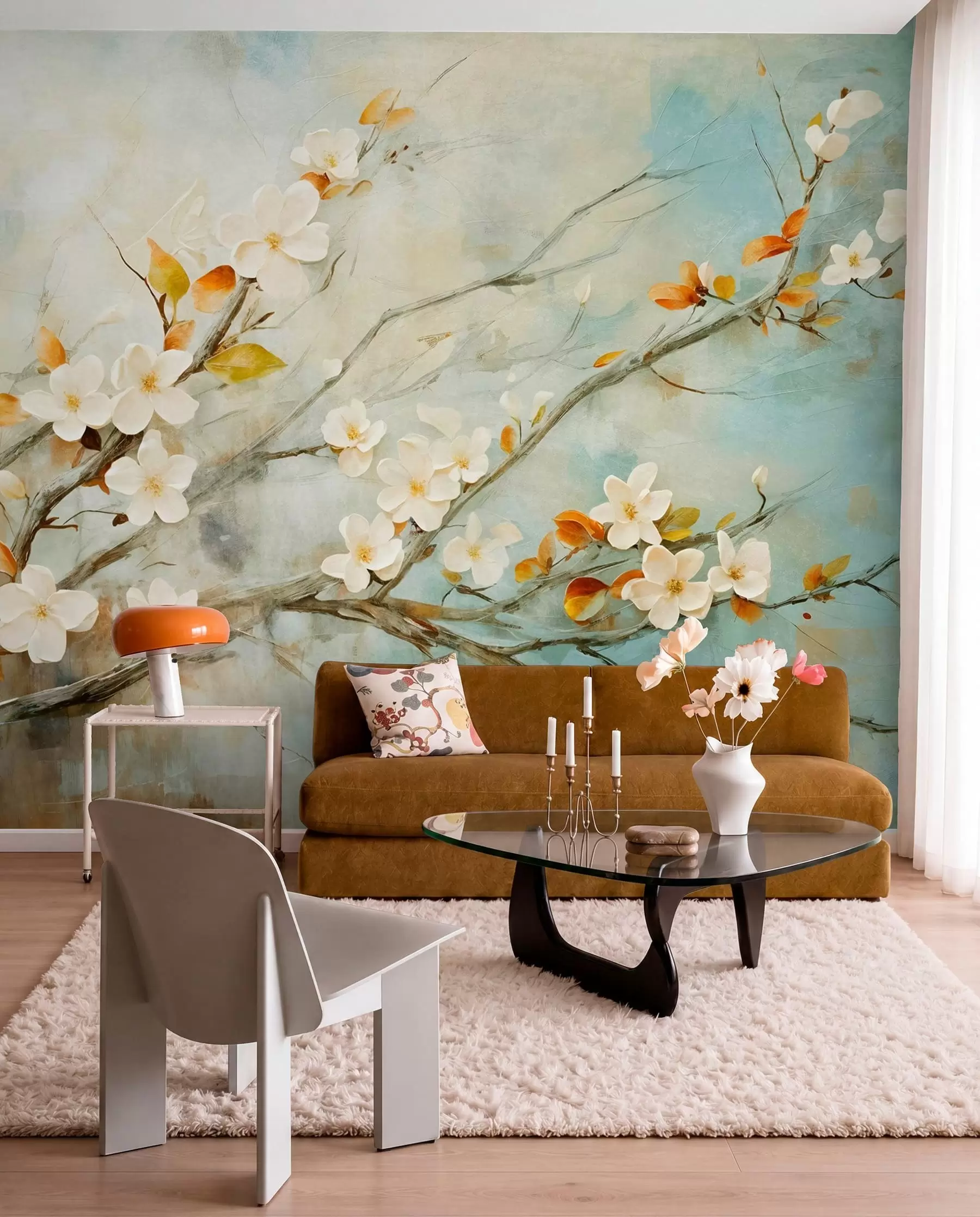Fototapeta Gałęzie pełne śpiewu w08444