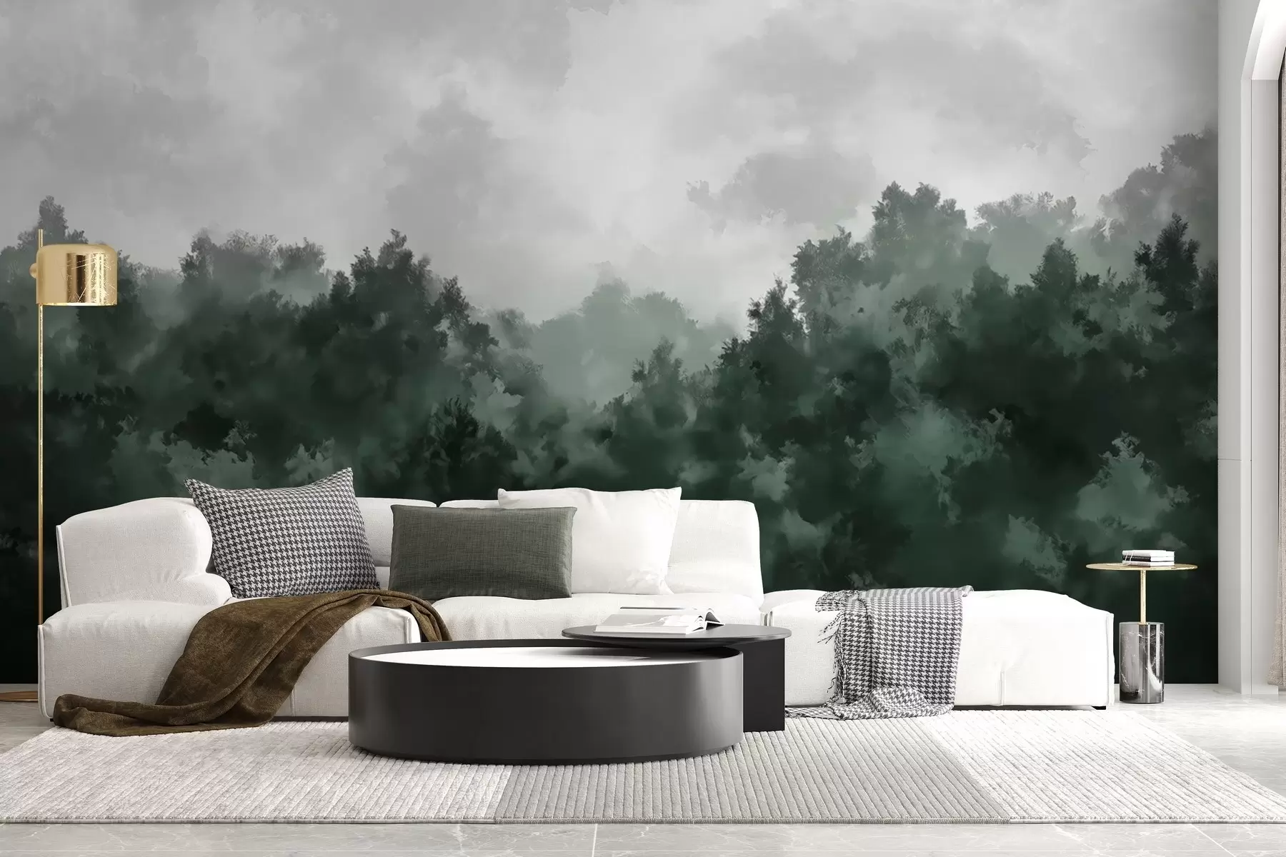 Fototapeta Abstrakcyjny las w stylu obrazu olejnego w02410