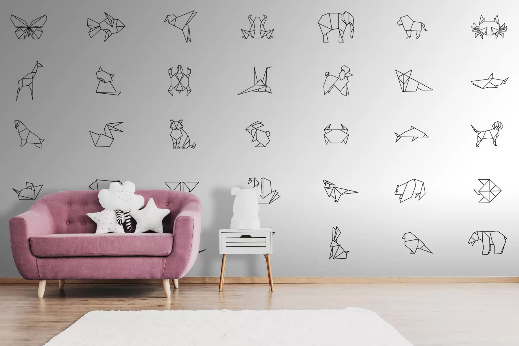 Fototapeta Zwierzęta origami w02373