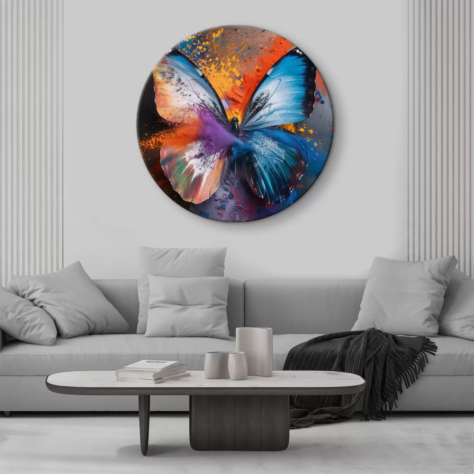 Obraz Duży motyl na abstrakcyjnym tle r39801
