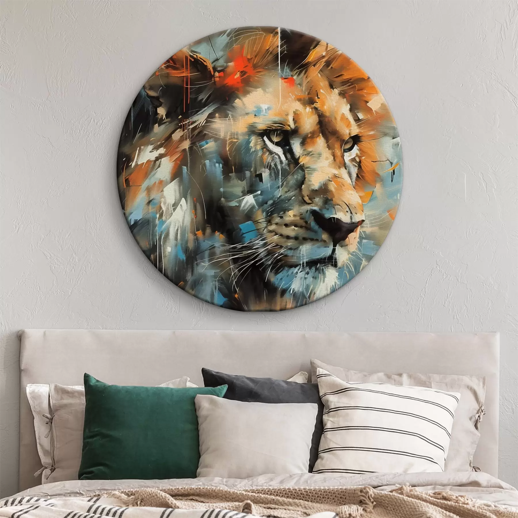 Fototapeta Tekstura z nadrukiem trendu Safari Lion r38422
