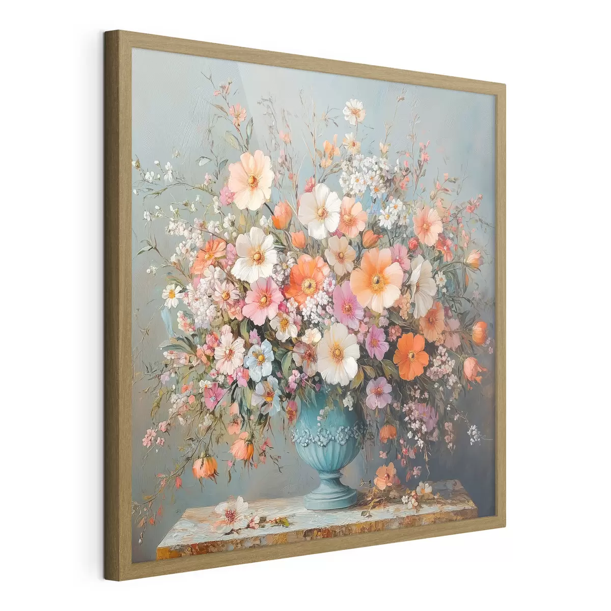 Plakat jasne polne kwiaty w wazonie f42022