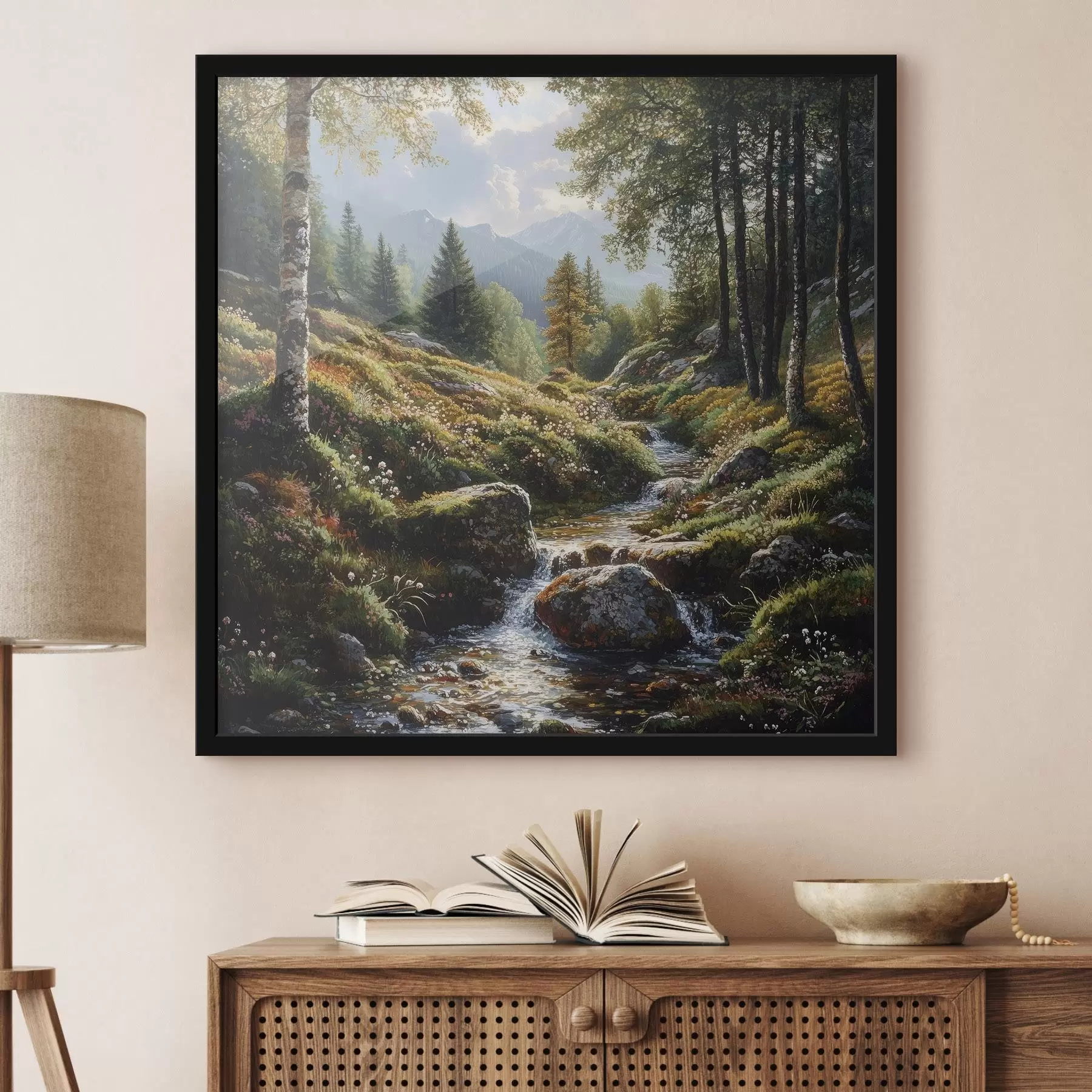 Fototapeta strumień w górach f42023