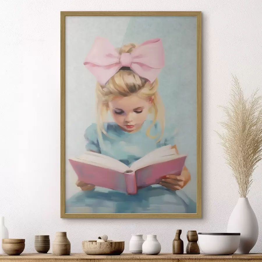 Fototapeta Mała dziewczynka i książka f41800