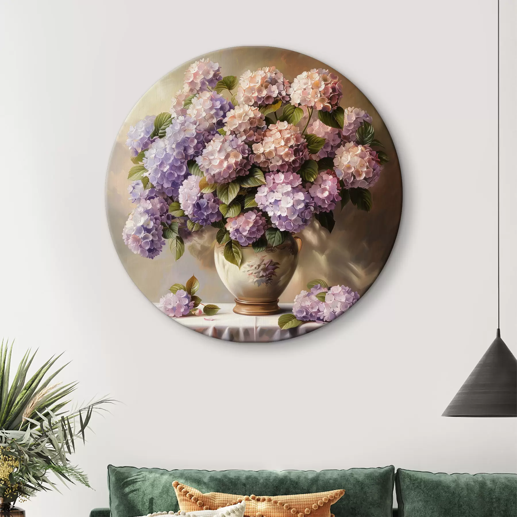Fototapeta Delikatne hortensje na stole r38710