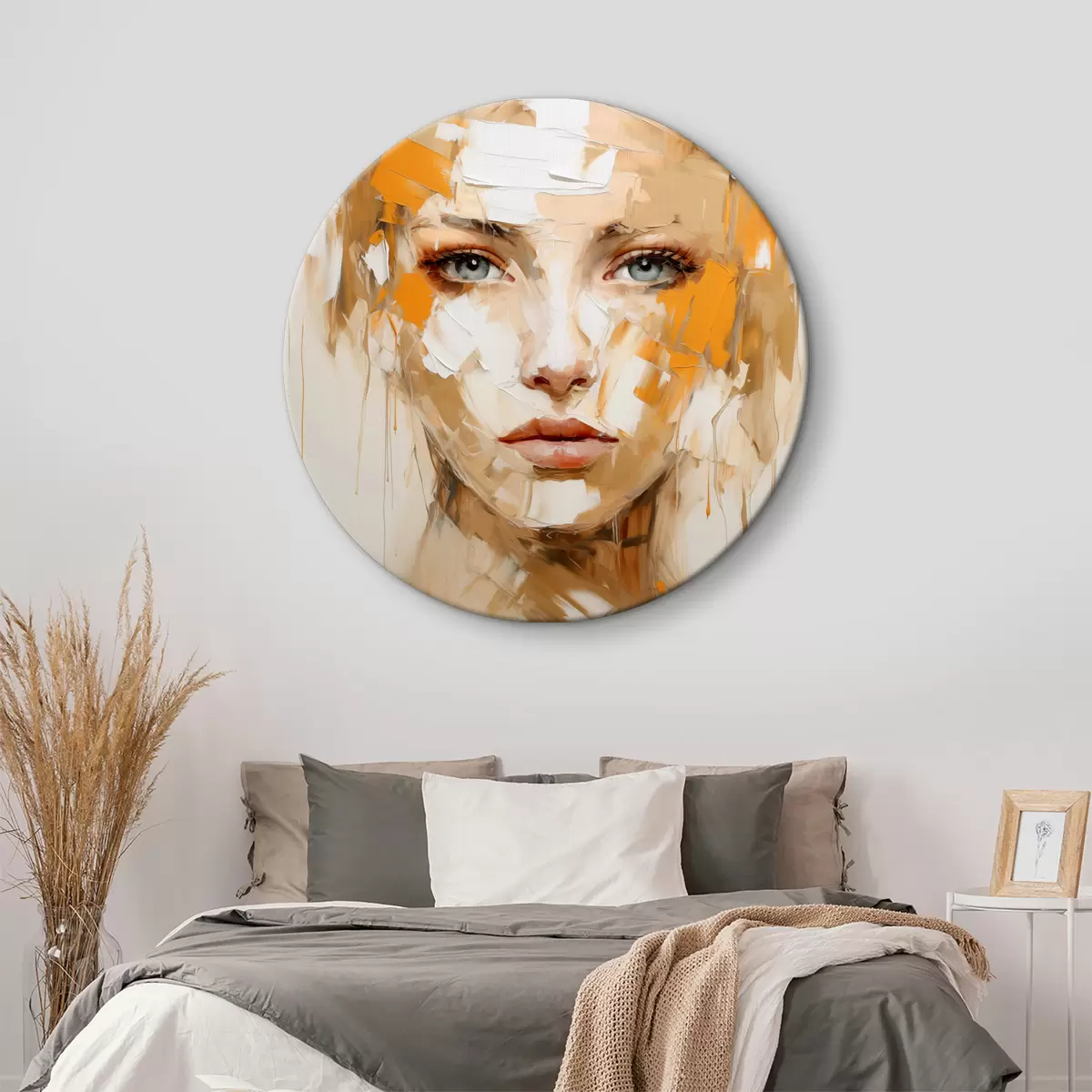 Okrągłe obrazy Fragmentaryczne piękno w abstrakcyjnych odcieniach r39024