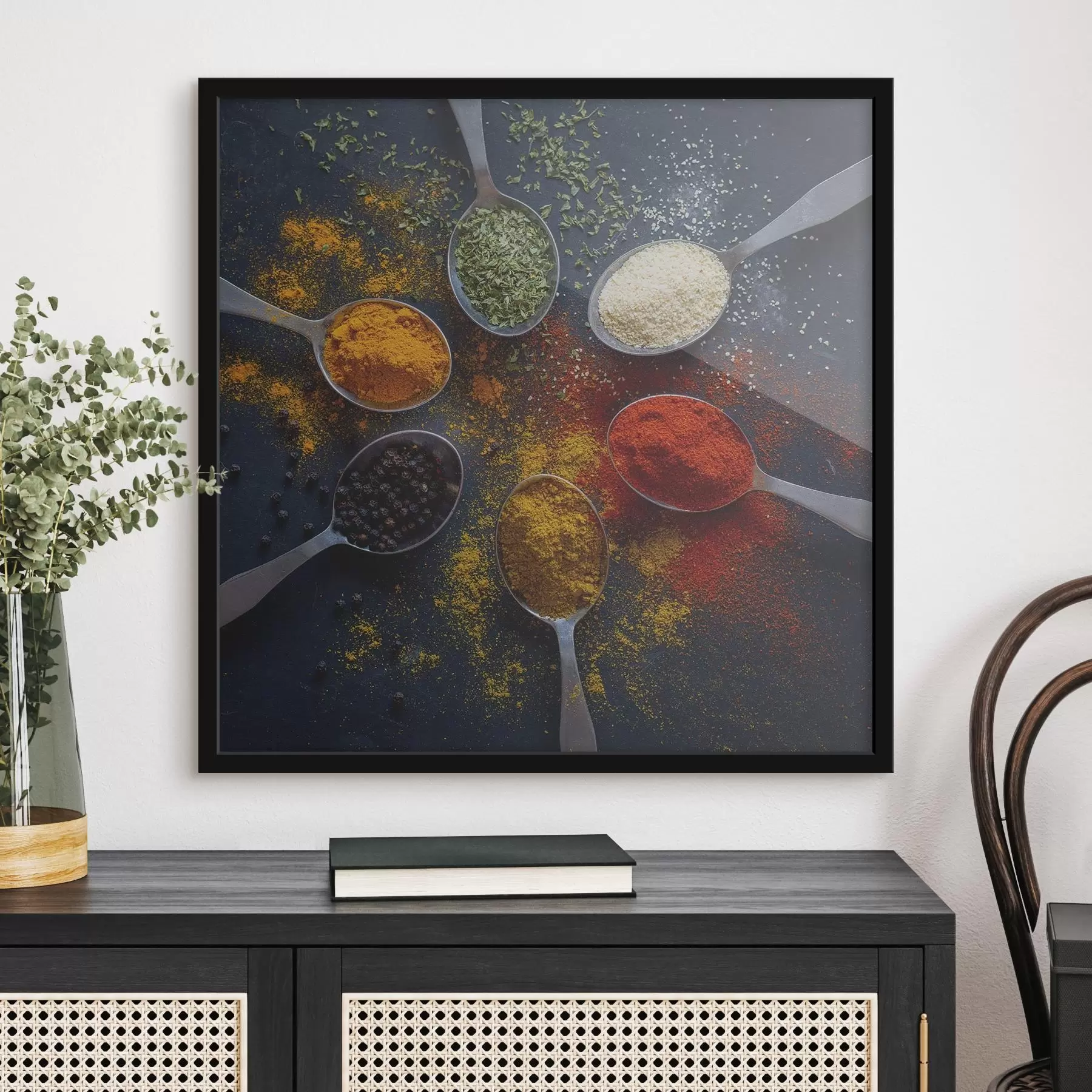 Fototapeta Grupa łyżek z różnymi przyprawami f37046