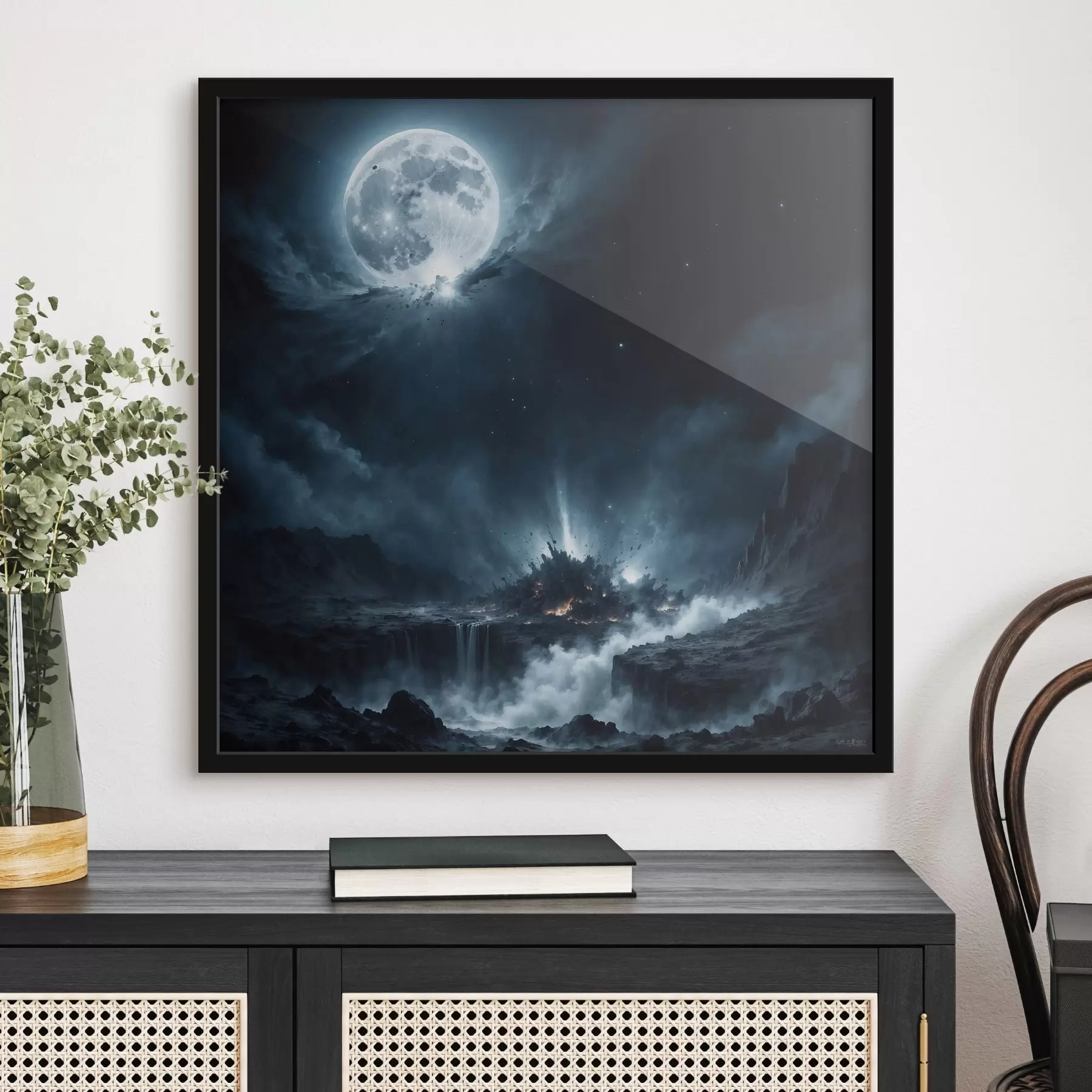 Fototapeta Tajemnicza eksplozja pod księżycem w pełni f38663