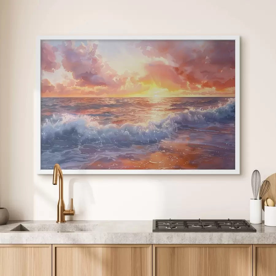 Fototapeta Zachód słońca nad oceanem f38476