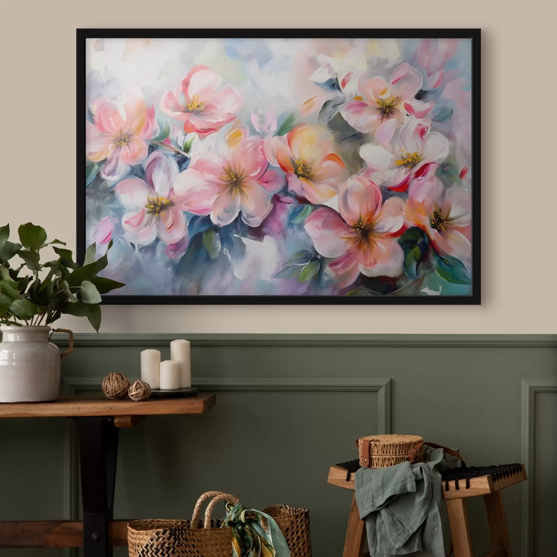 Fototapeta Obraz przedstawiający różowe kwiaty f38644