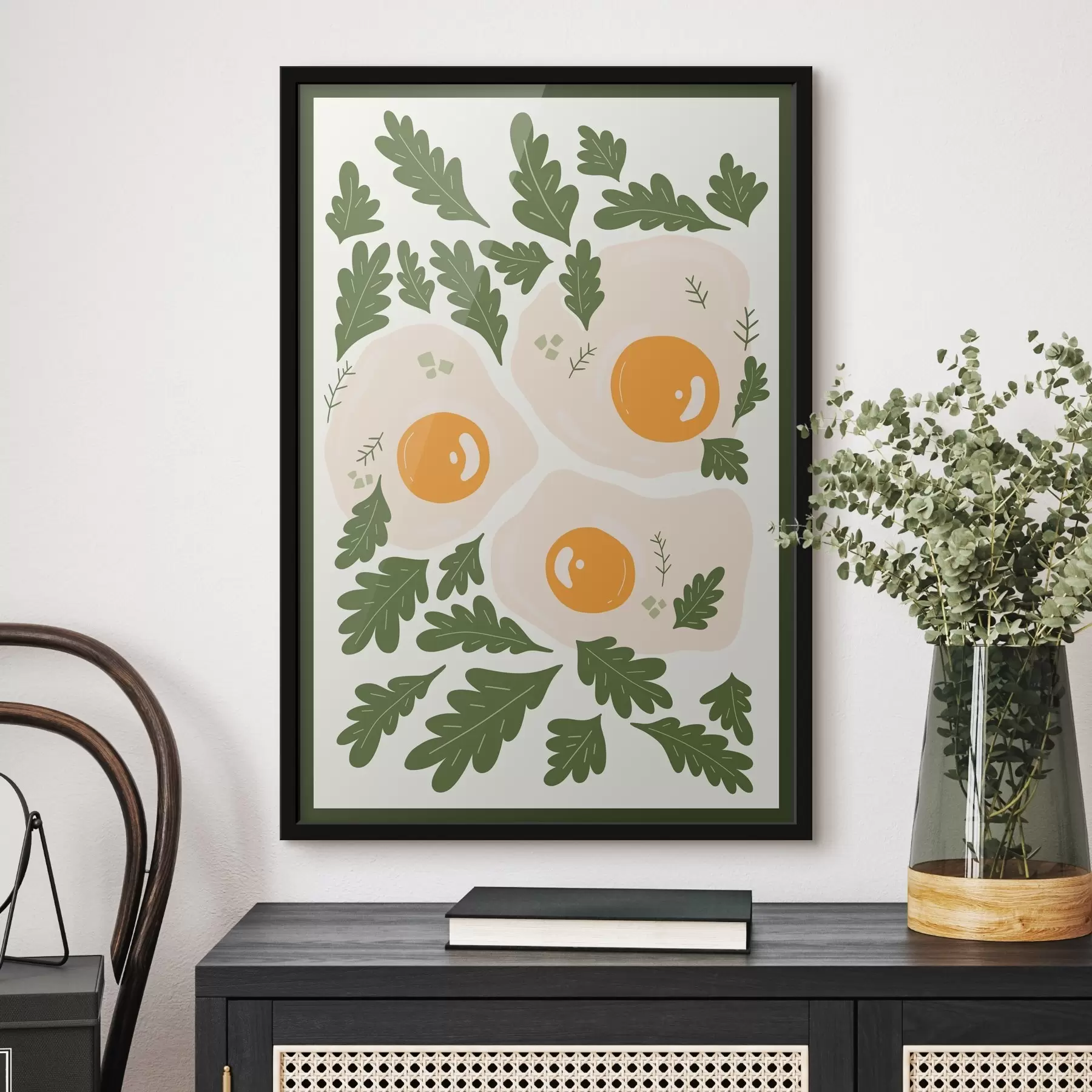 Fototapeta Obraz jaj i liści f36860