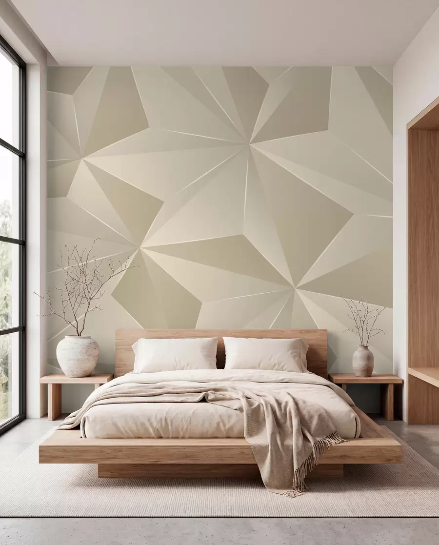 Fototapeta Beżowy geometryczny relief u42449