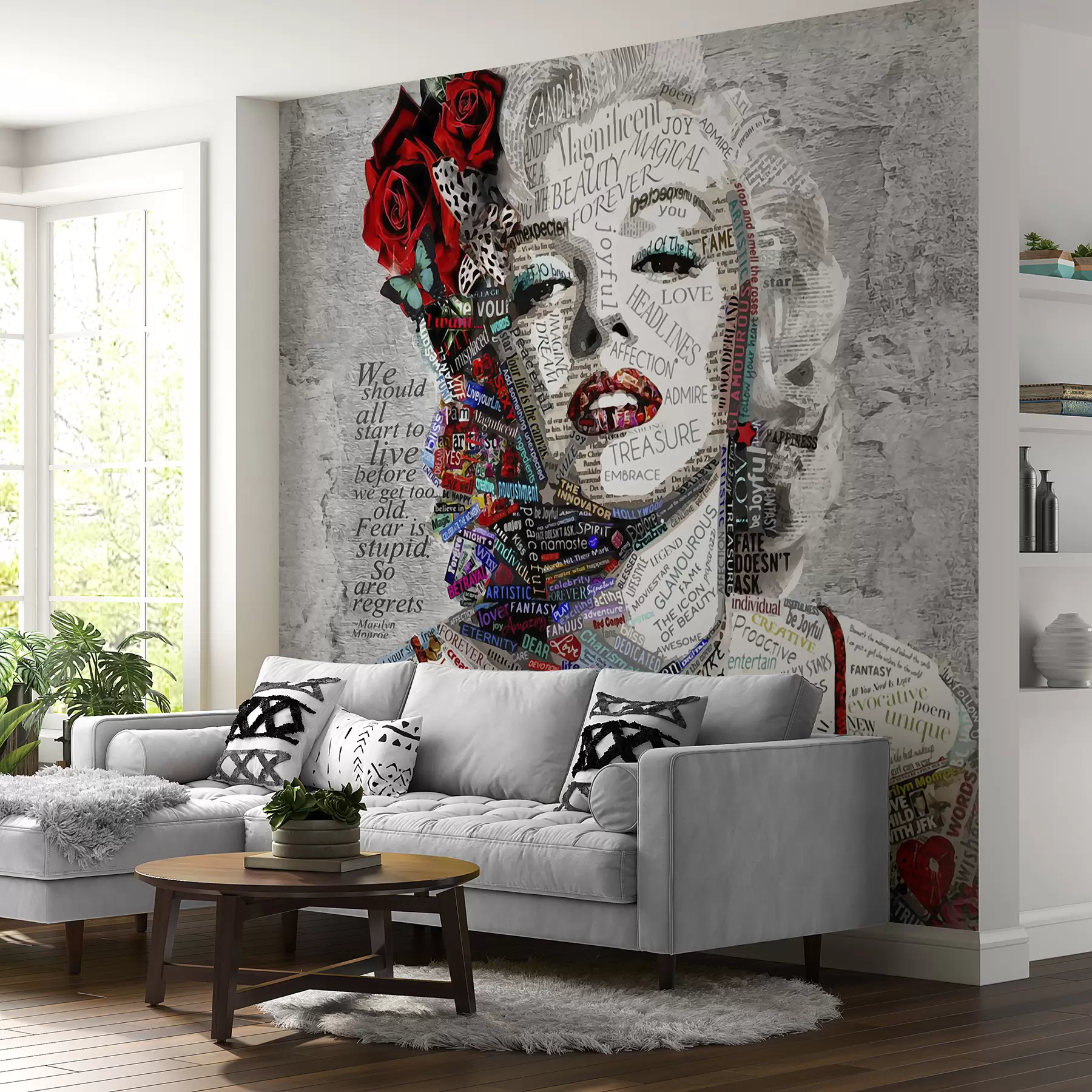 Fototapeta Abstrakcyjny portret Marilyn Monroe u45698
