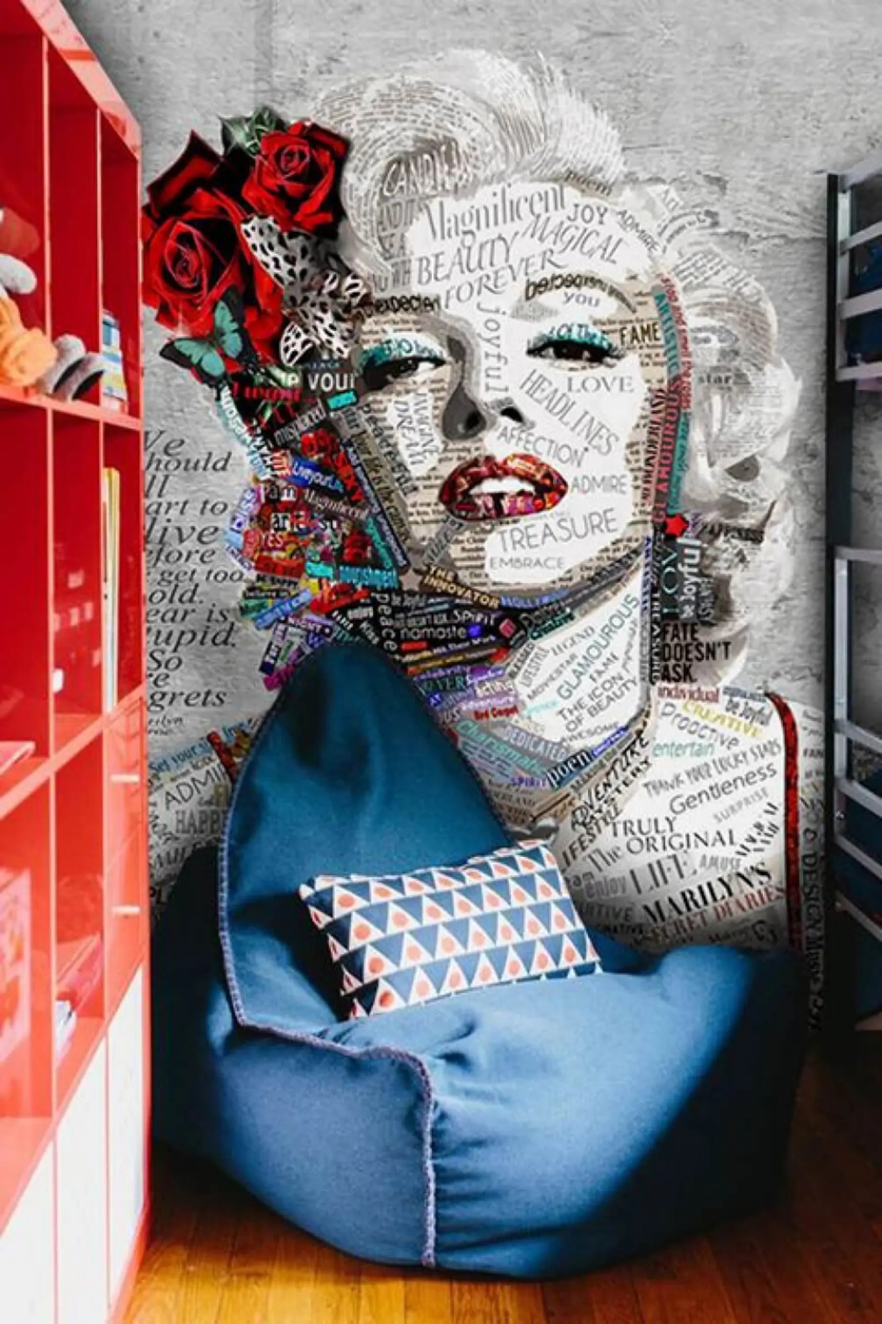 Fototapeta Abstrakcyjny portret Marilyn Monroe u45698