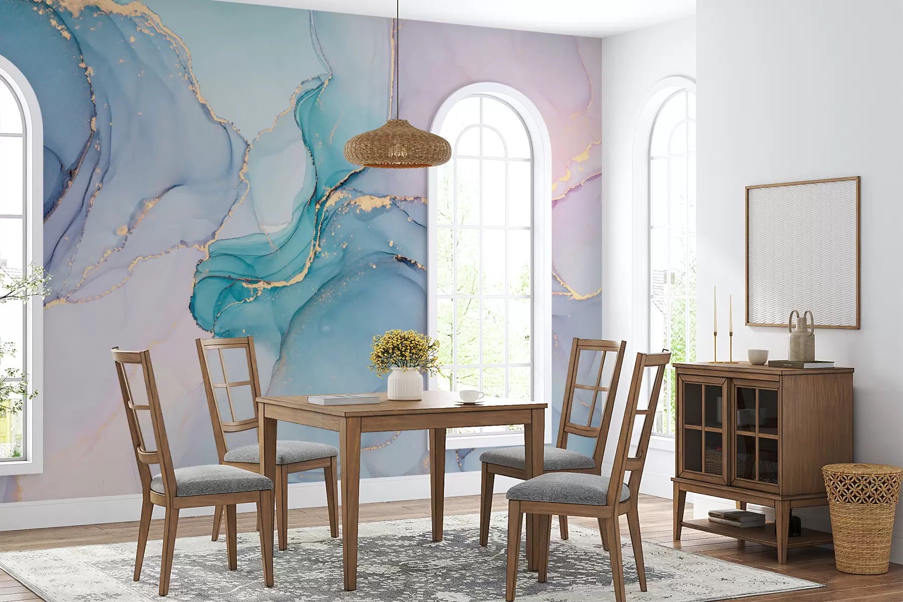 Fototapeta Marmur - lazurowy, różowy u49408