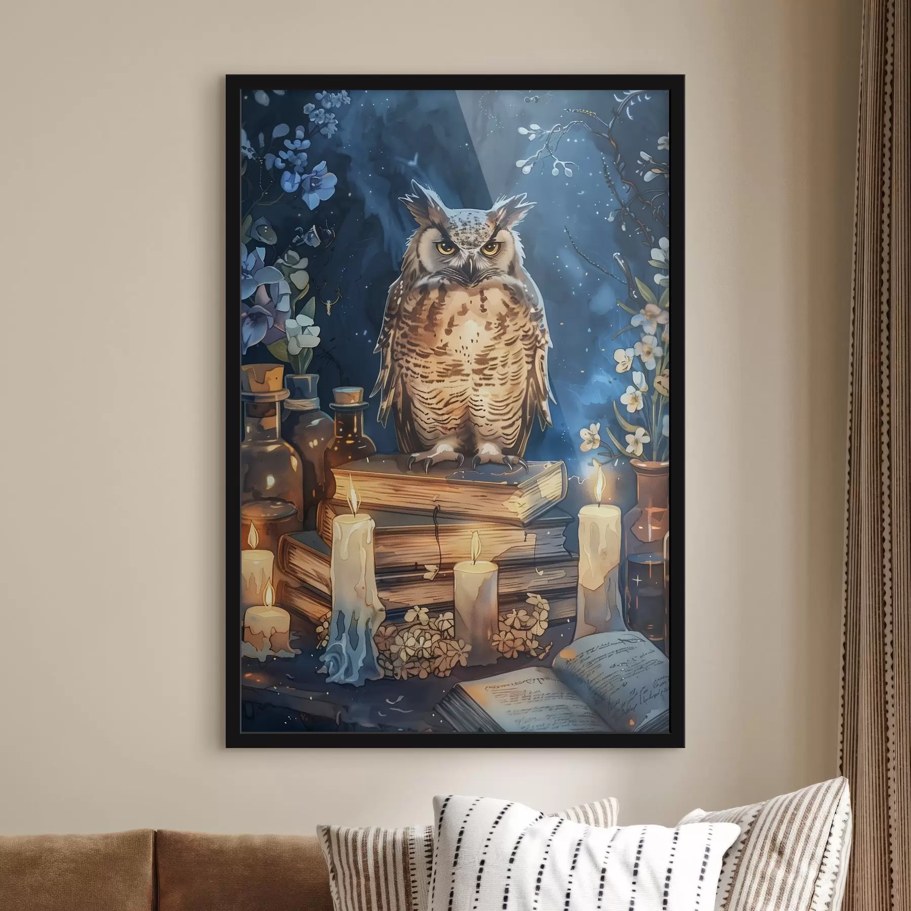 Fototapeta Majestatyczna sowa w mistycznym otoczeniu f39073