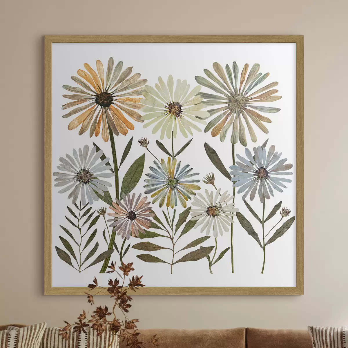 Plakat kolorowe stokrotki f34120