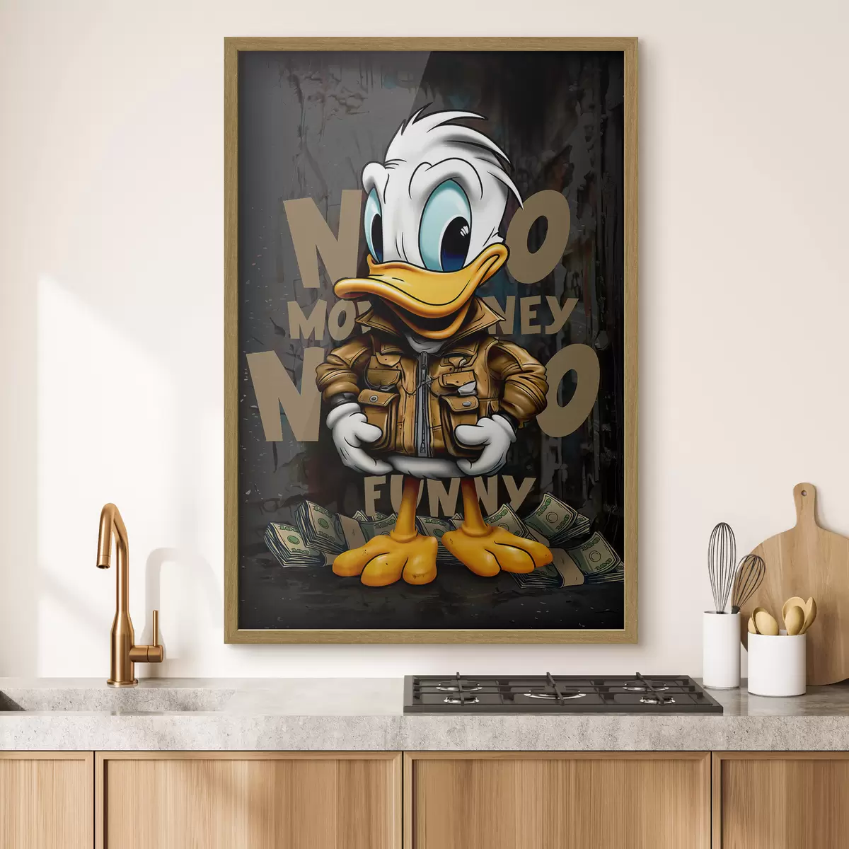 Plakat Kaczor Donald na graffiti f35194