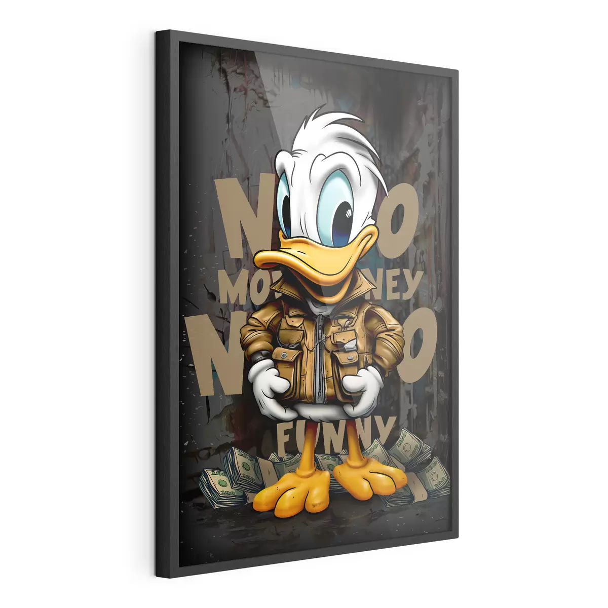 Plakat Kaczor Donald na graffiti f35194