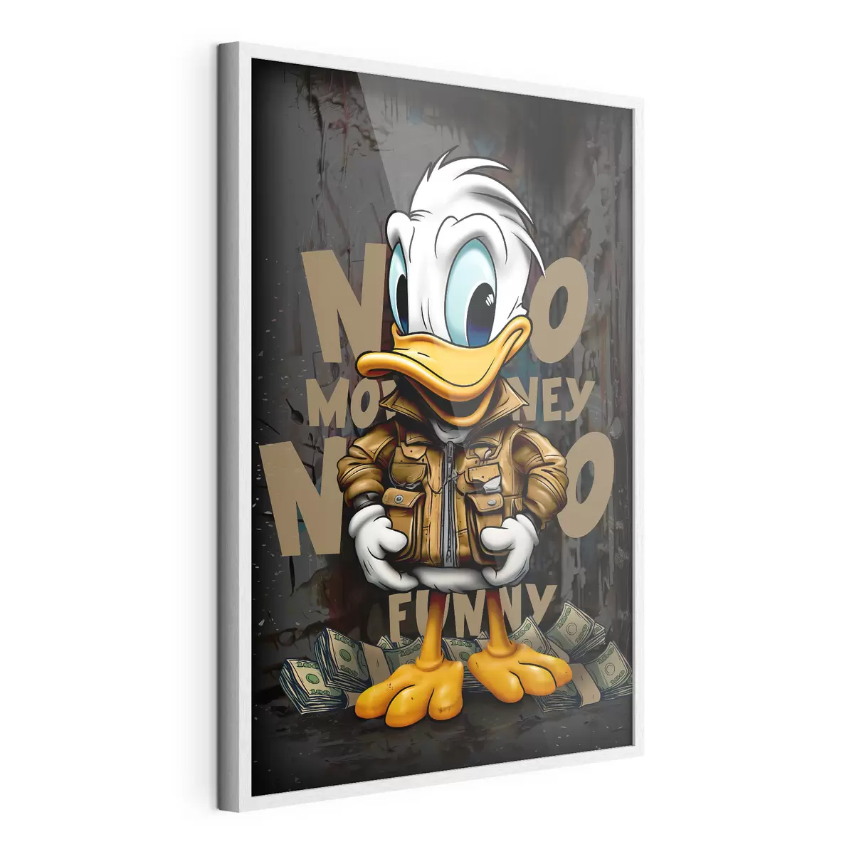 Plakat Kaczor Donald na graffiti f35194