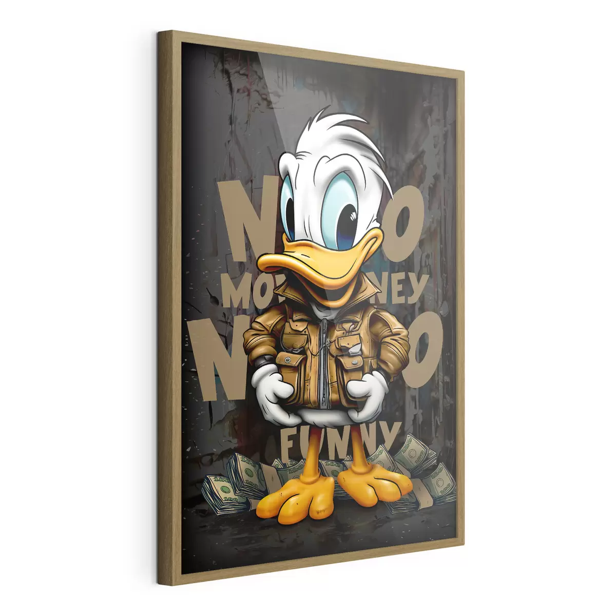 Plakat Kaczor Donald na graffiti f35194