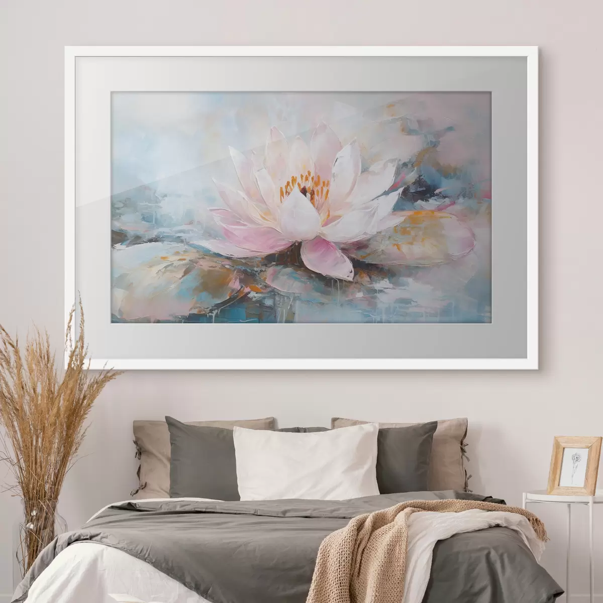 Plakat Akwarelowa ilustracja piwonii f35449