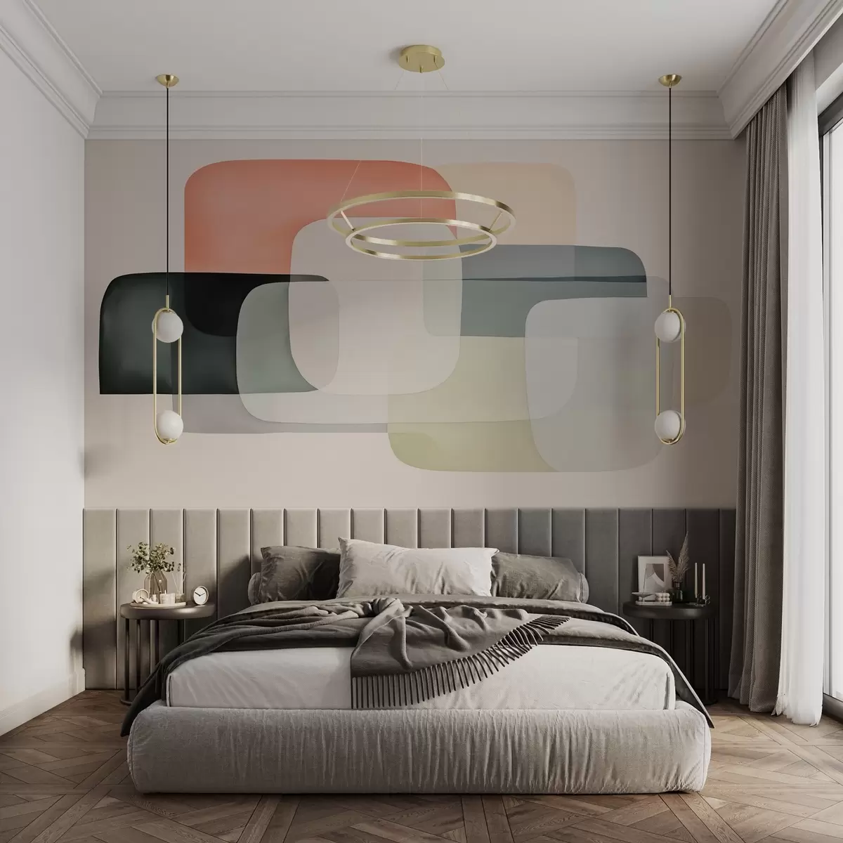 Fototapeta Abstrakcyjna kompozycja geometryczna w02586