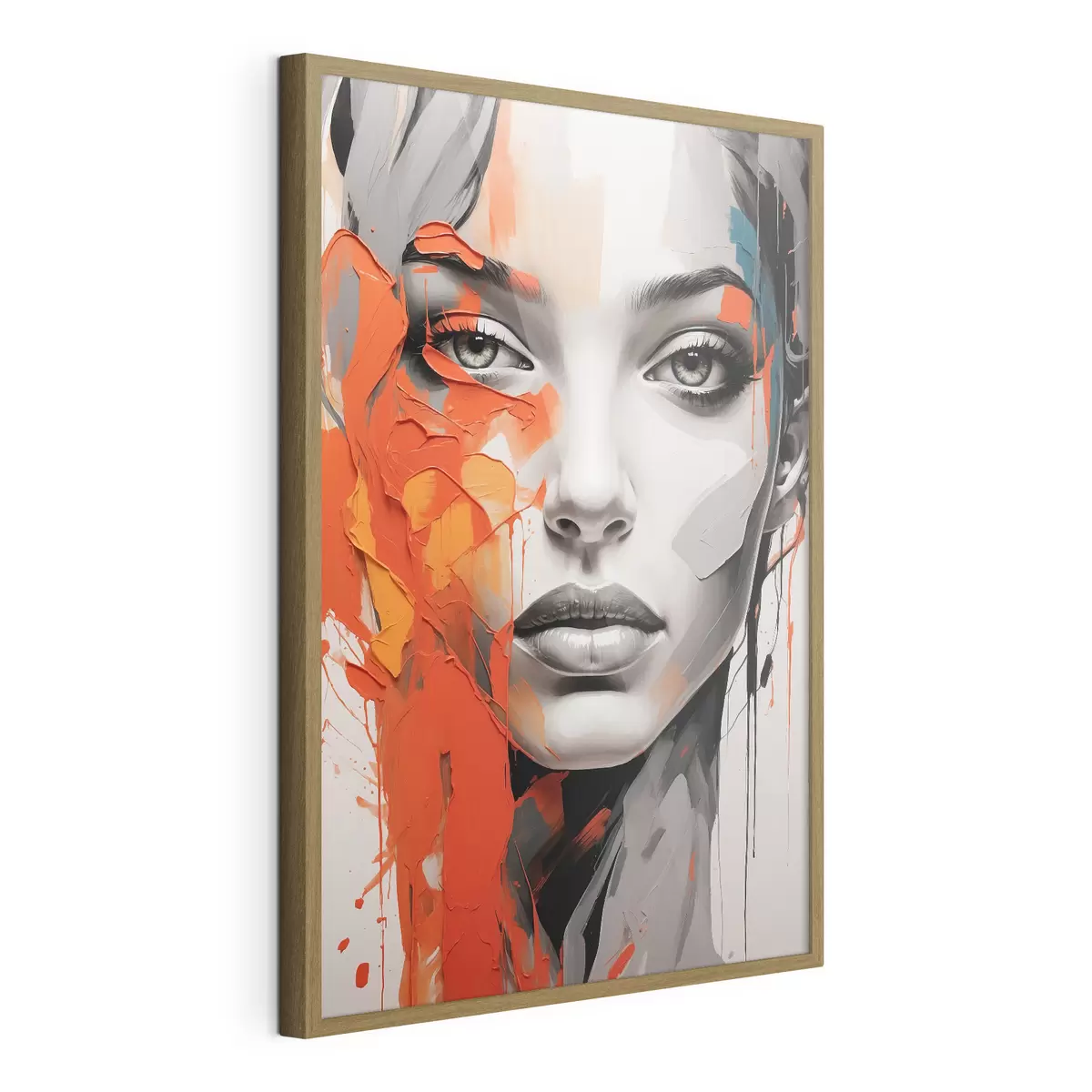 Plakat Twarz dziewczyny w stylu malarstwa olejnego f41764