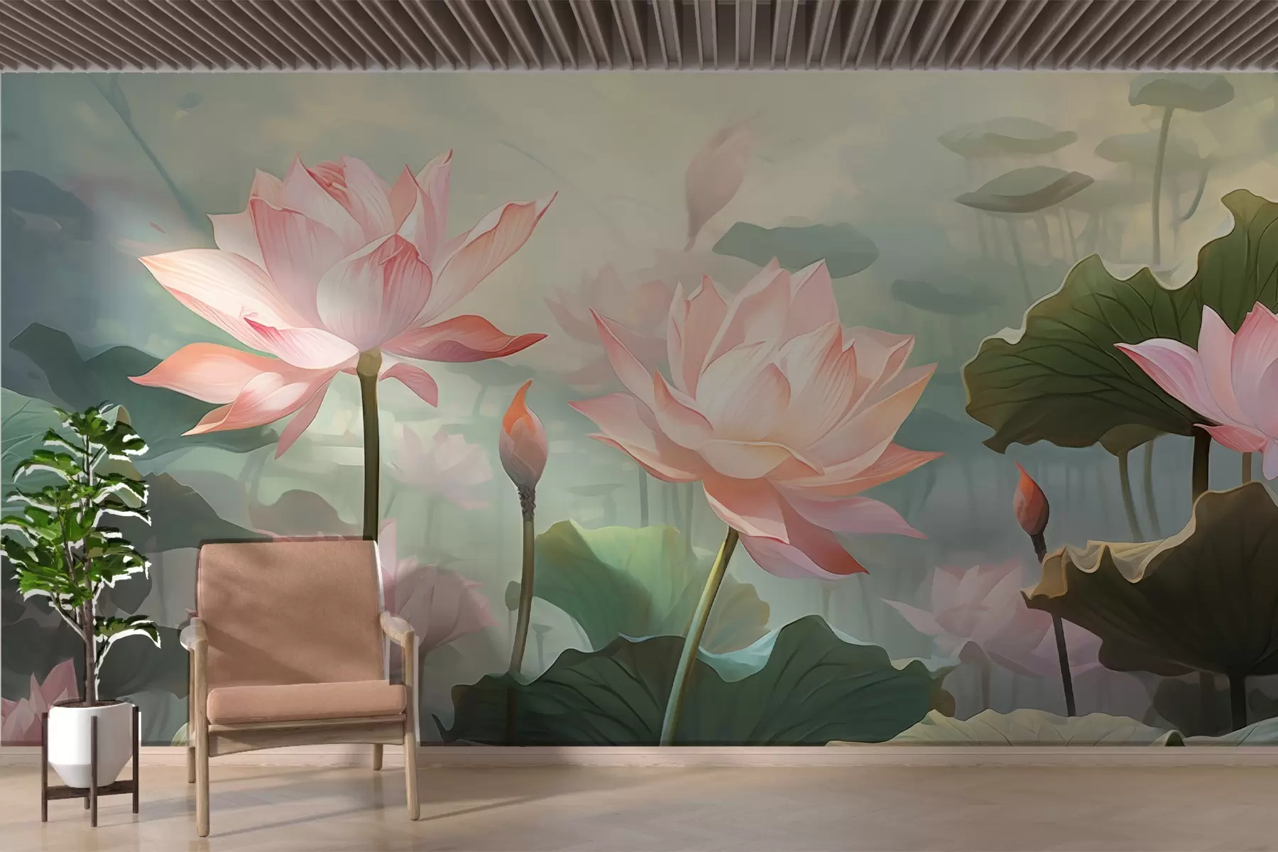 Fototapeta Duże konwalie w kolorze różowym w02600