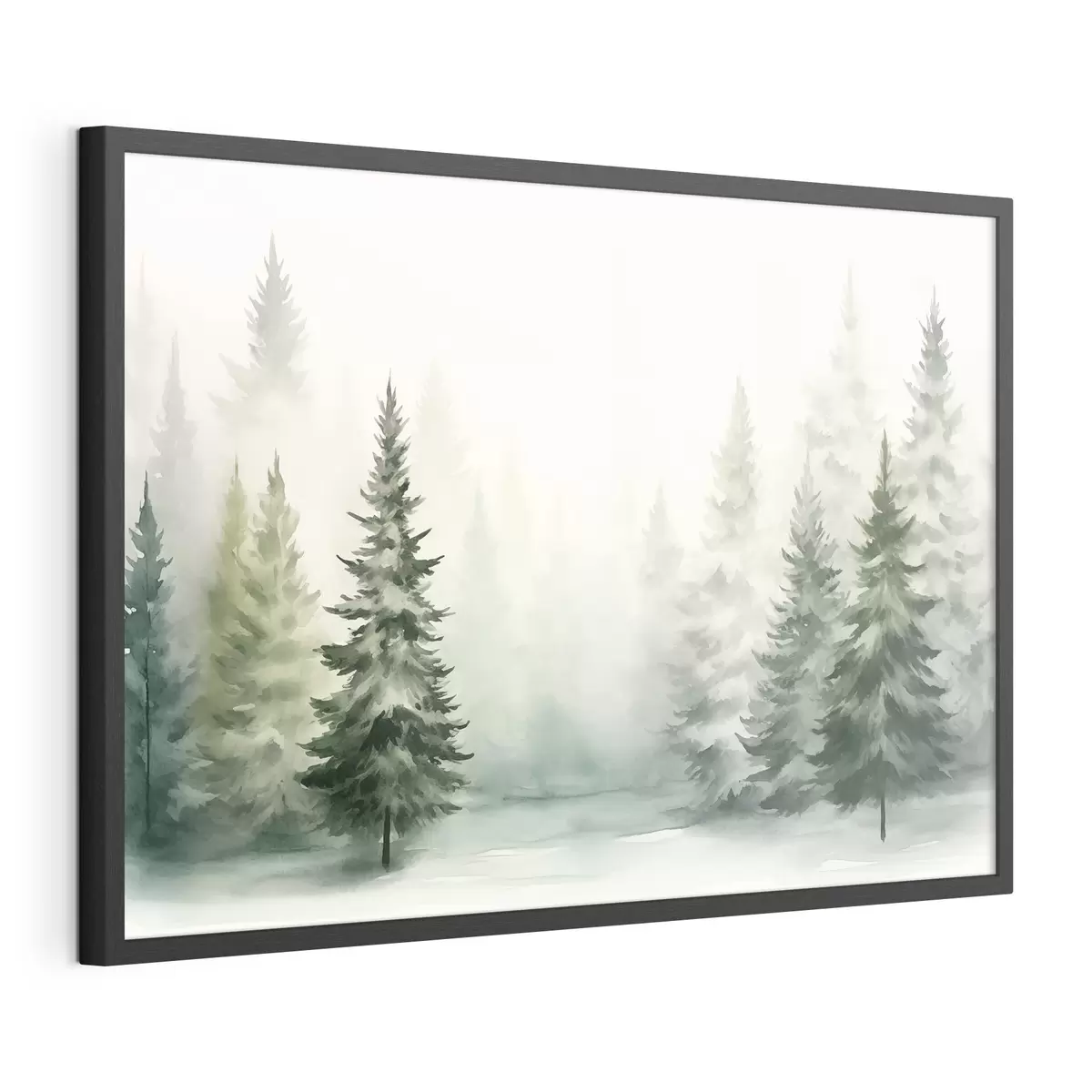 Plakat Mglisty las jodłowy f42154