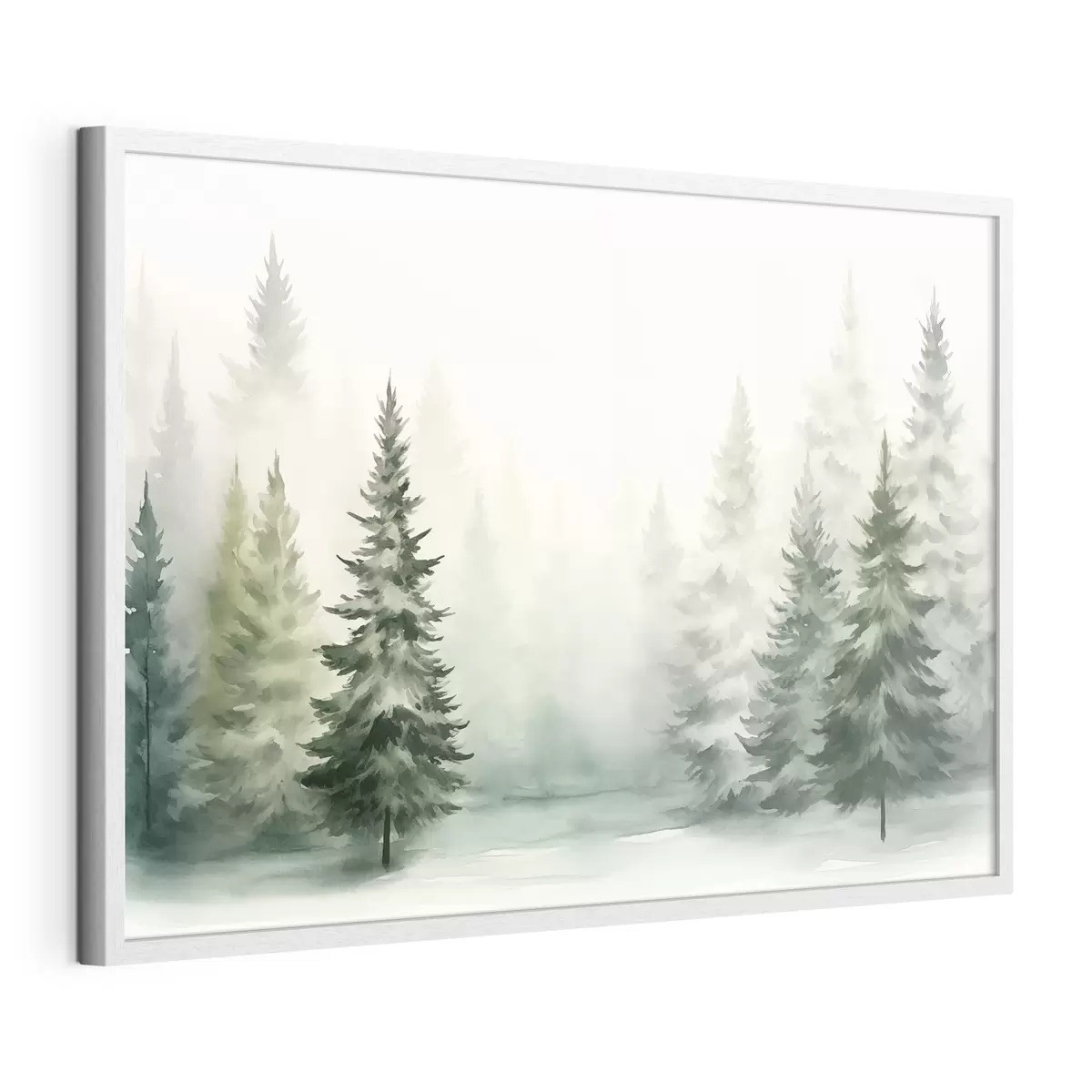 Plakat Mglisty las jodłowy f42154