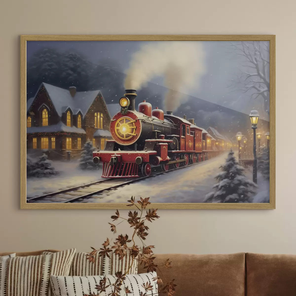 Plakat Pociąg do świąt f42168