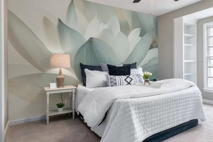 Fototapeta Elegancki lotos w delikatnych odcieniach w08487