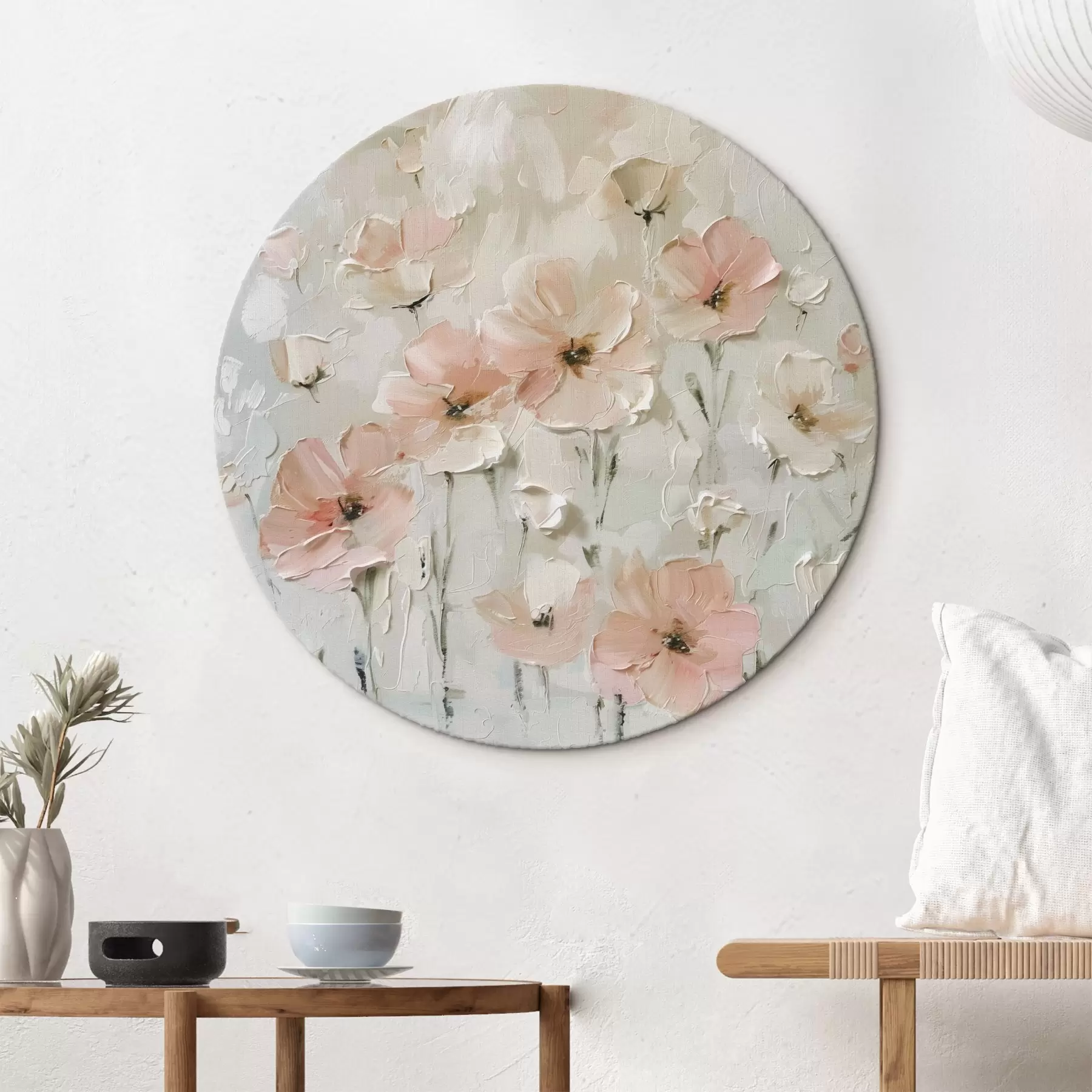 Obraz Różowe kwiaty nowy trend w stylu r41401