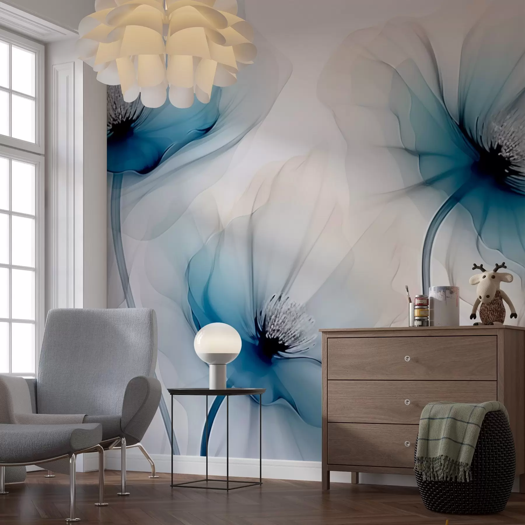 Fototapeta Przezroczyste kwiaty w02696