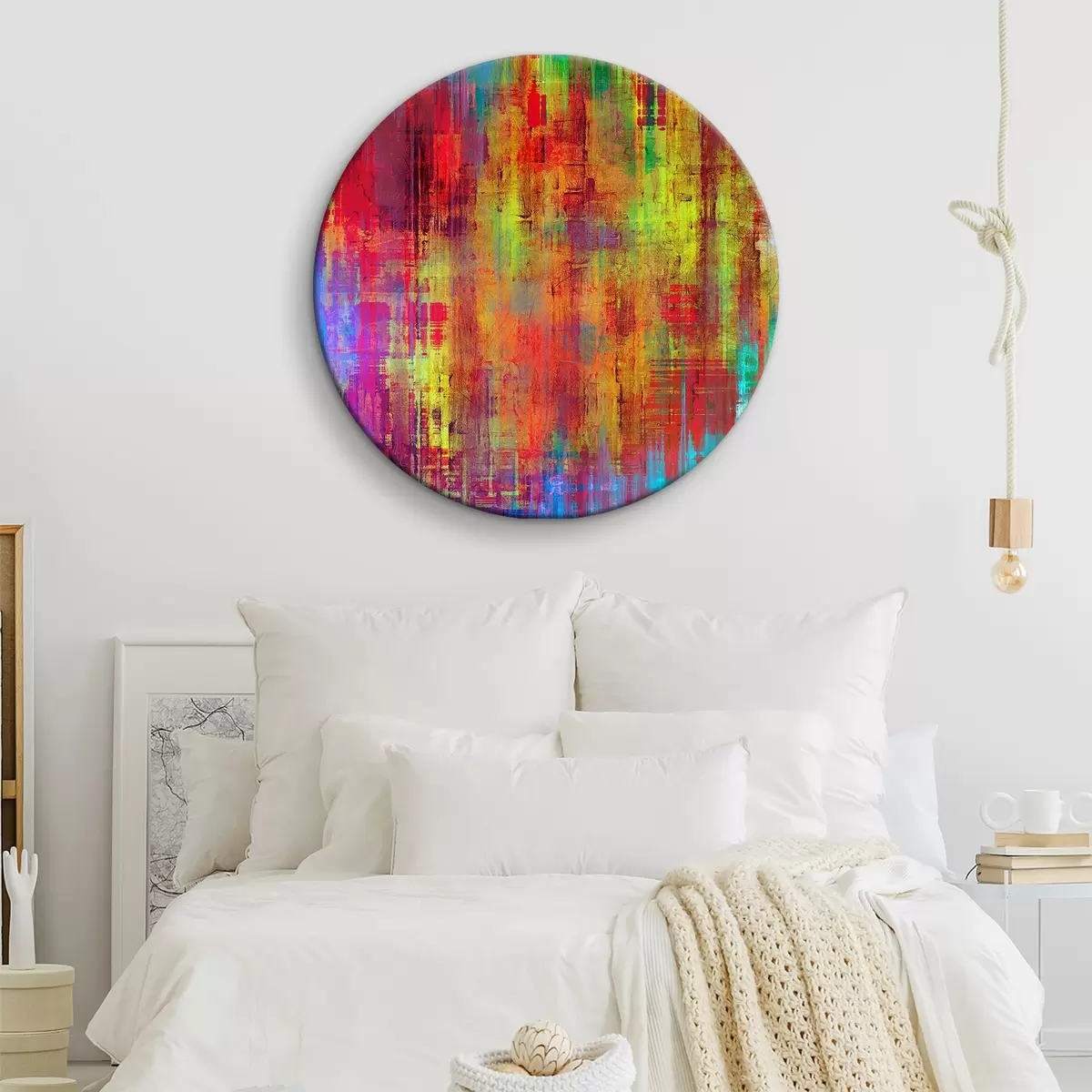 Okrągłe obrazy bogata abstrakcja r34053