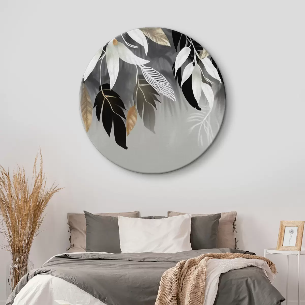 Okrągłe obrazy Wiszące liście r35530