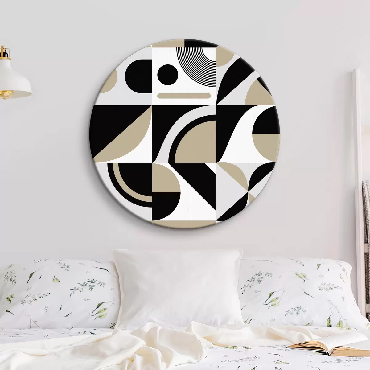 Okrągłe obrazy Wzór kształtów geometrycznych r37146