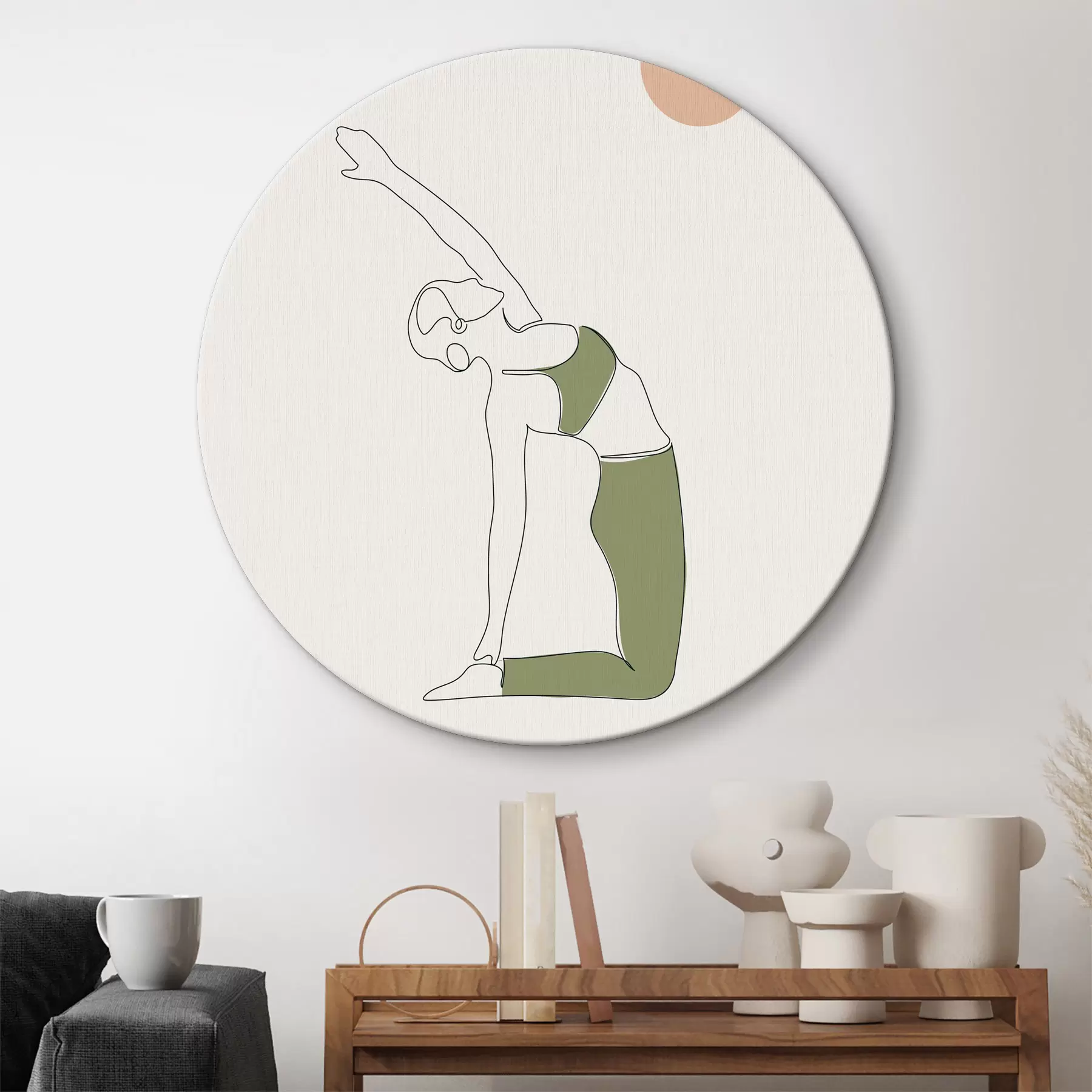Obraz Dziewczyna joga pozycja wielbłąda asana r37989