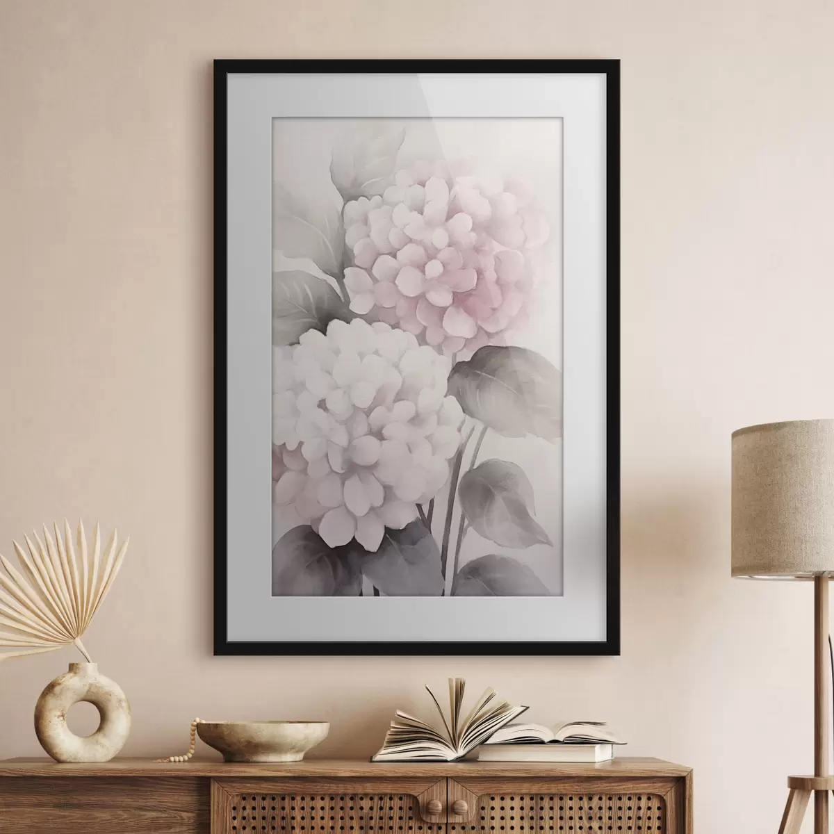 Plakat Kwiaty hortensji f42348
