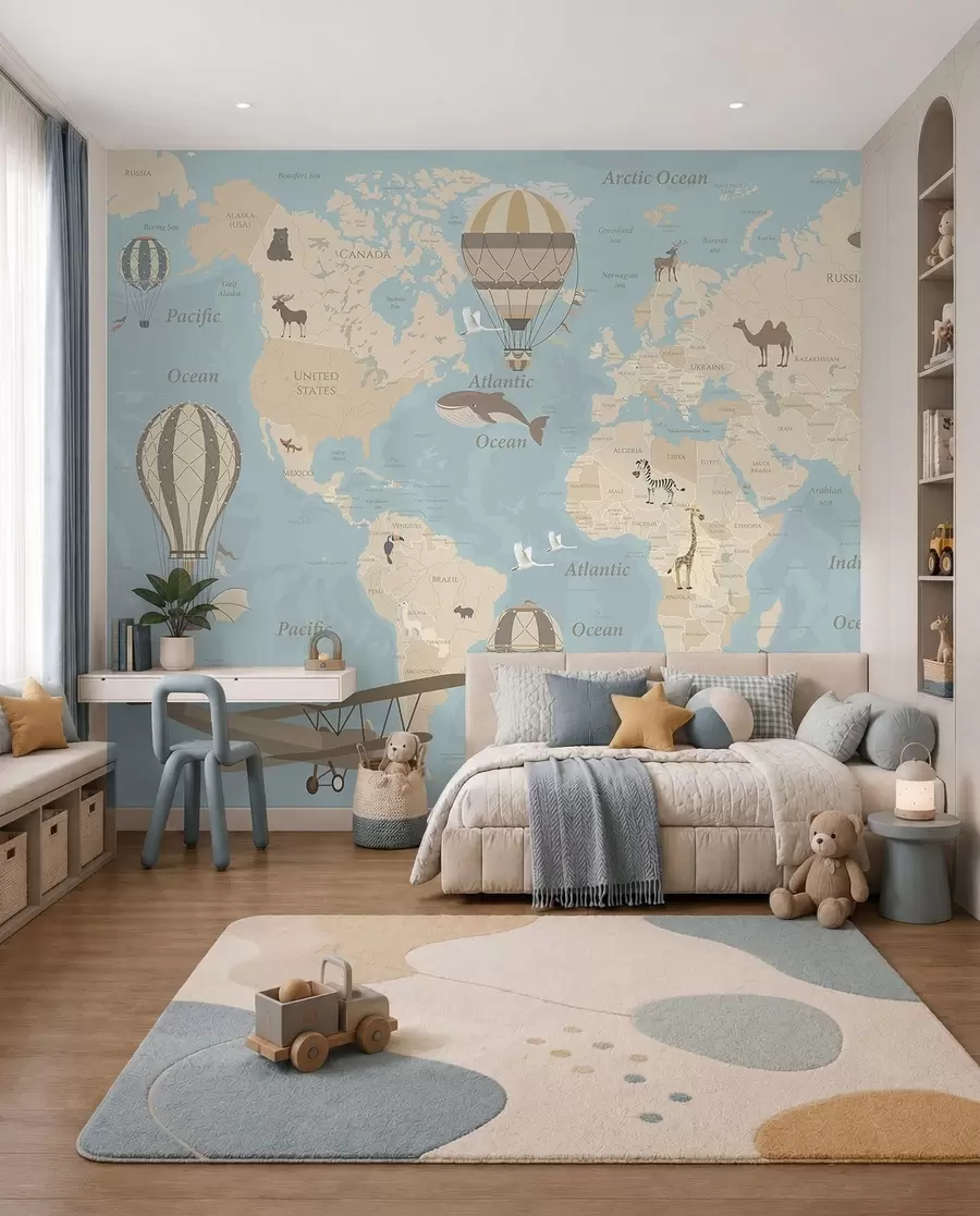 Fototapeta Atlas lotów po angielsku u36066v5