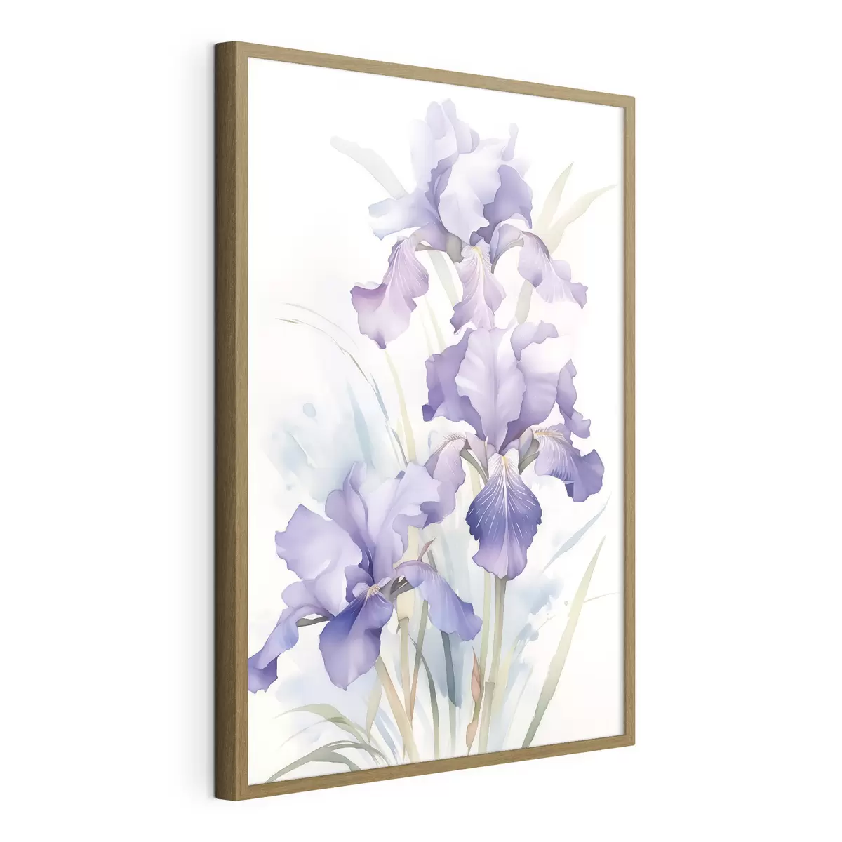 Plakat Irysy imitujące akwarelę f42414