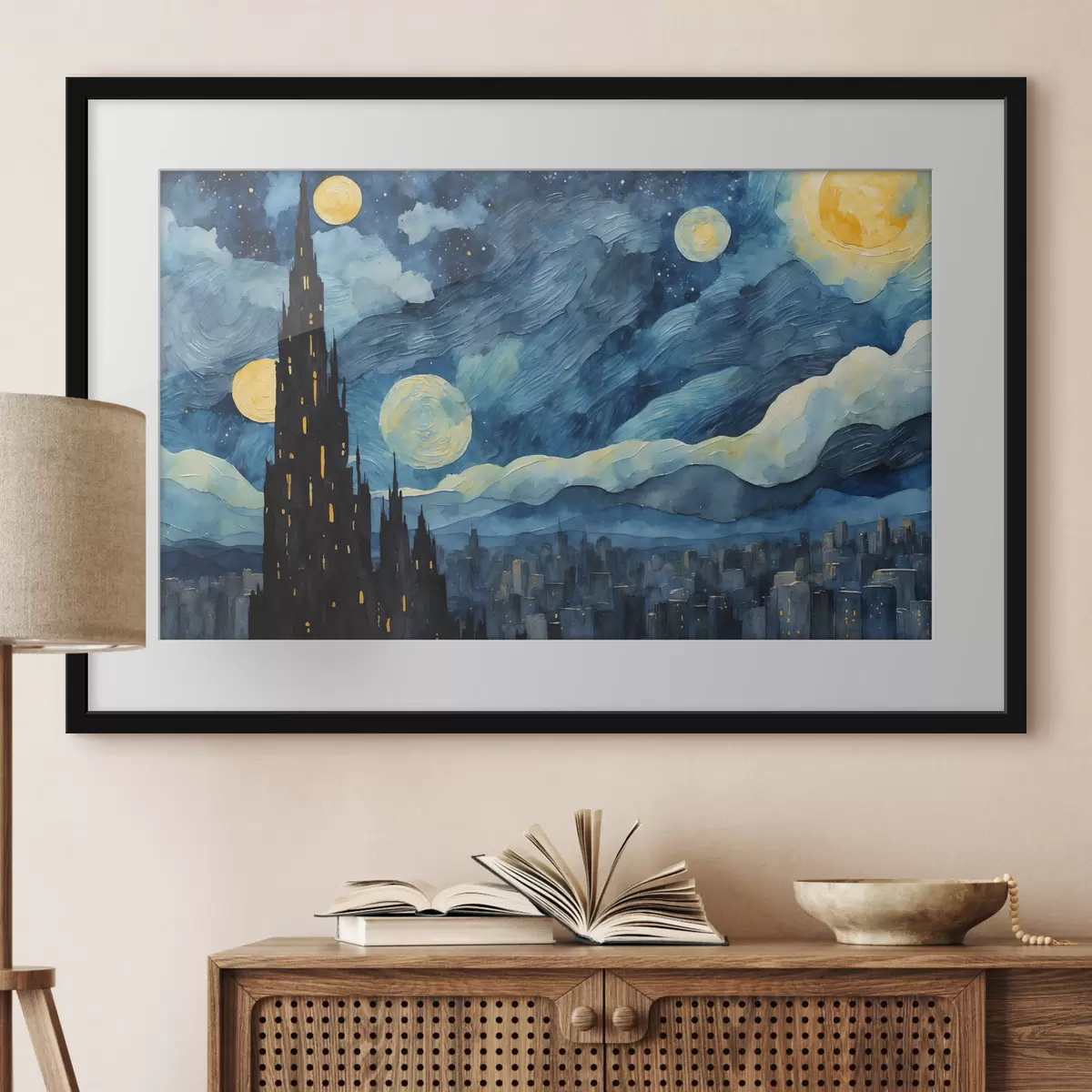 Plakat Gwiazdy nad snem miasta f42268