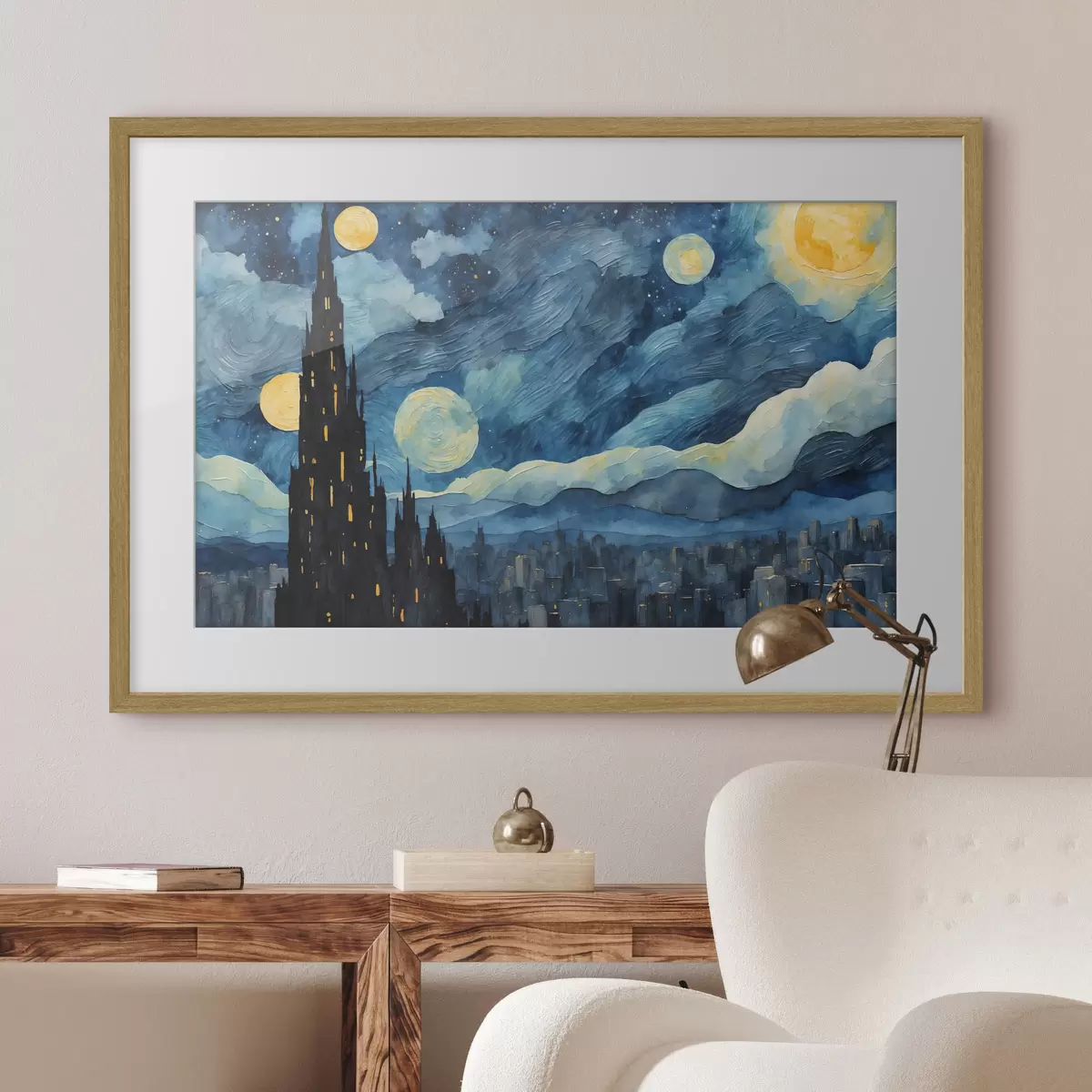 Plakat Gwiazdy nad snem miasta f42268
