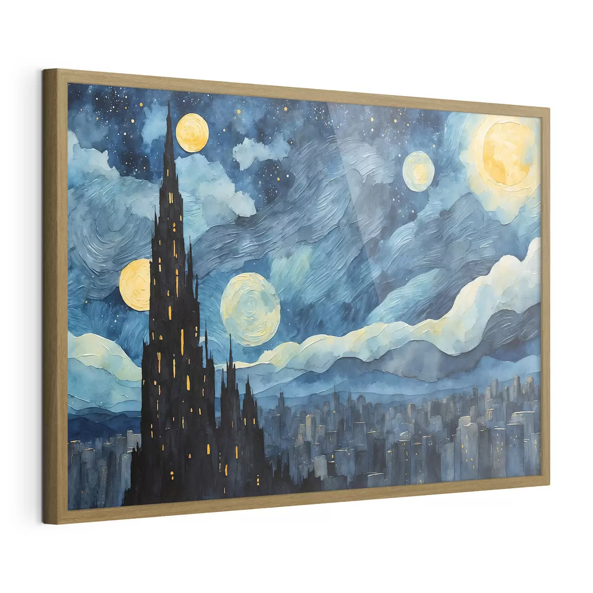 Plakat Gwiazdy nad snem miasta f42268