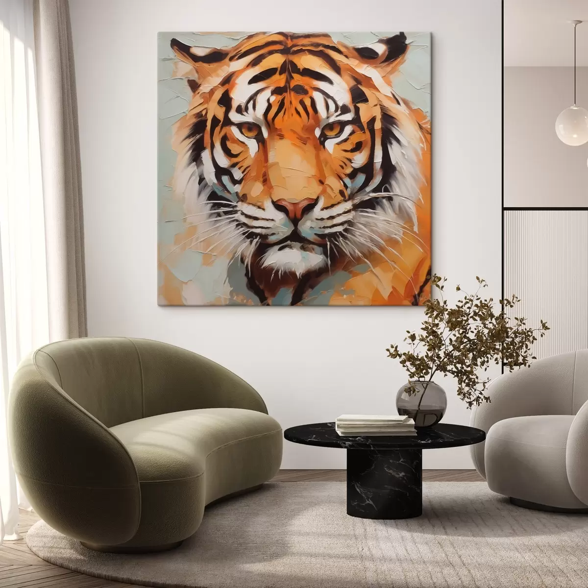 Obraz Obraz imitujący tygrysa s42463