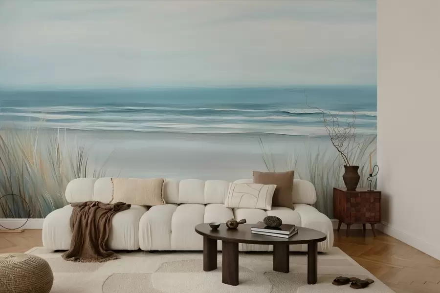 Fototapeta Krajobraz z dziką plażą w stylu malarstwa olejnego w02869