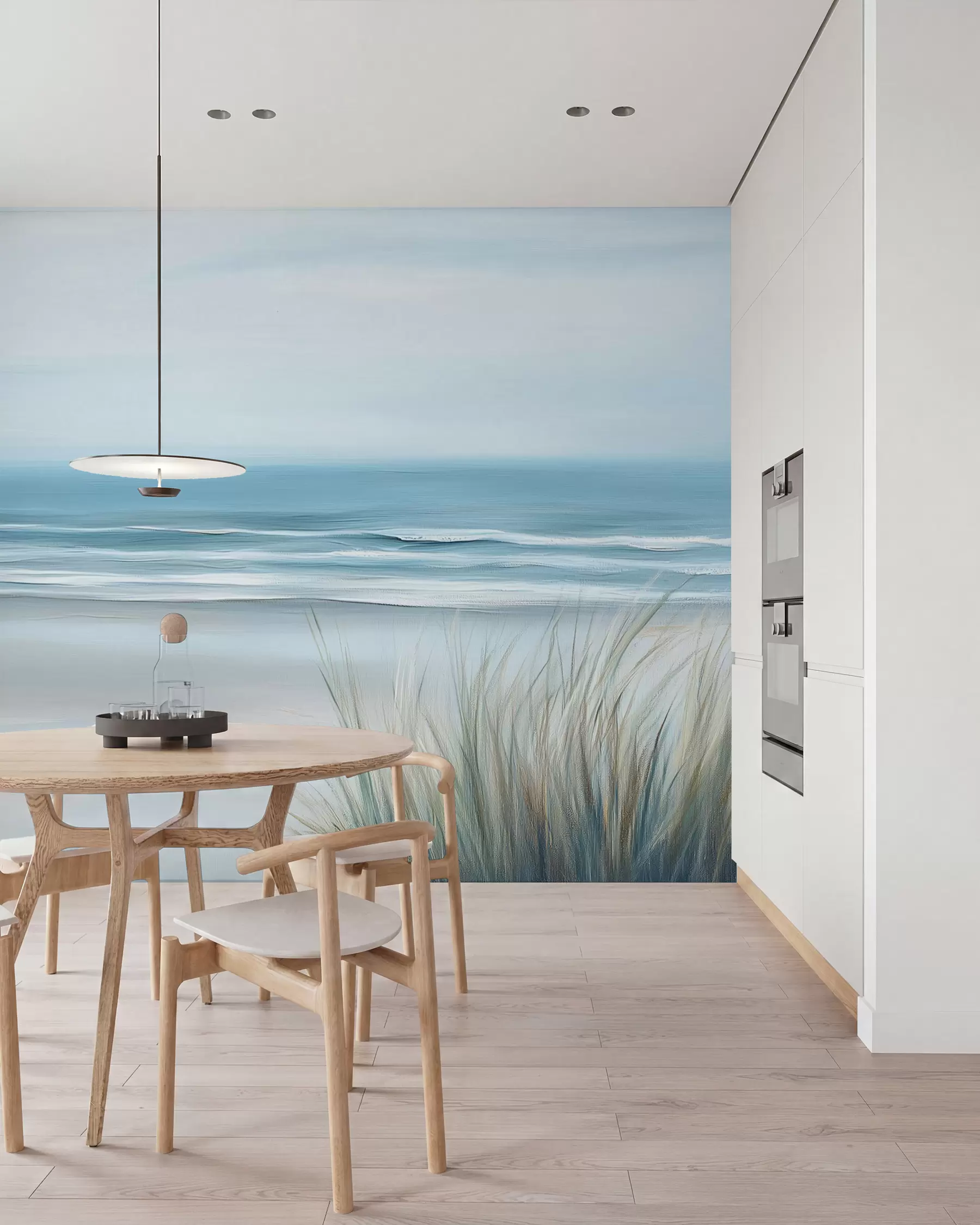 Fototapeta Krajobraz z dziką plażą w stylu malarstwa olejnego w02869